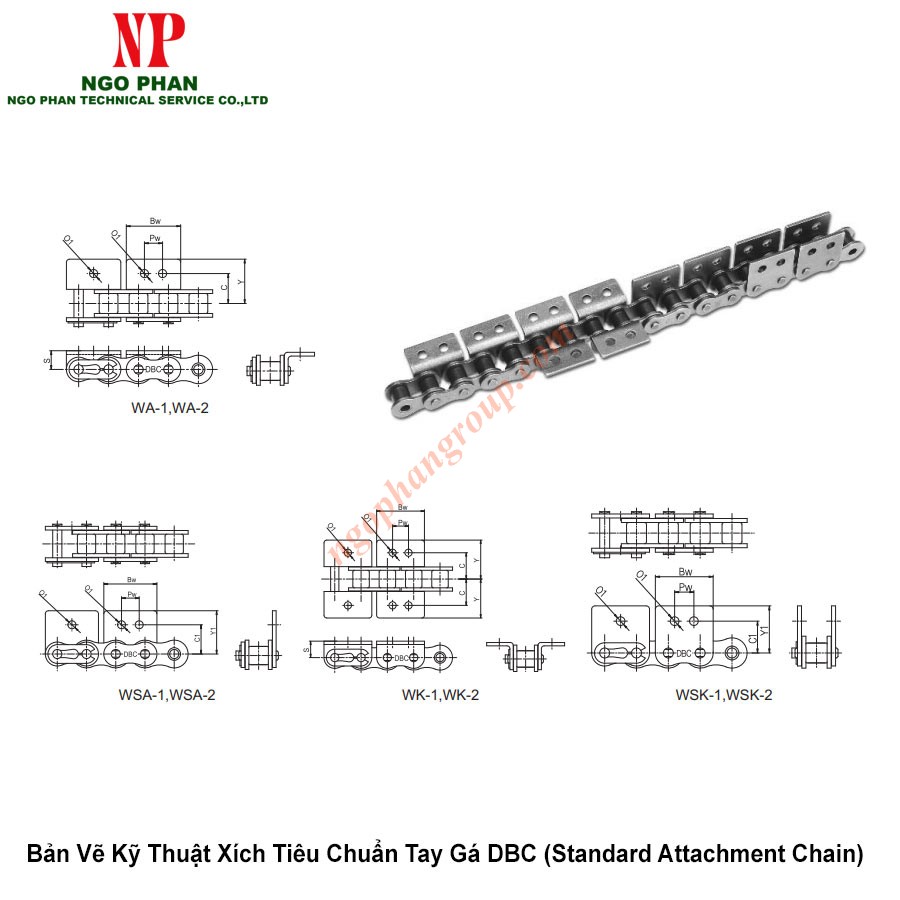 Xich Tieu Chuan Tay Ga DBC Standard Attachment Chain 4
