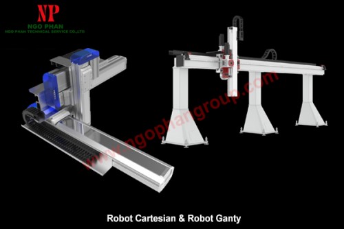 Robot Gantry 3 truc va Robot Cartesian